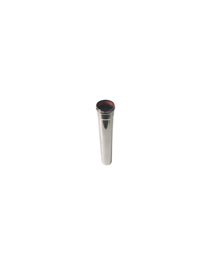 TUBO EXT.PELLET A.INOX 0.5MT D 80MM